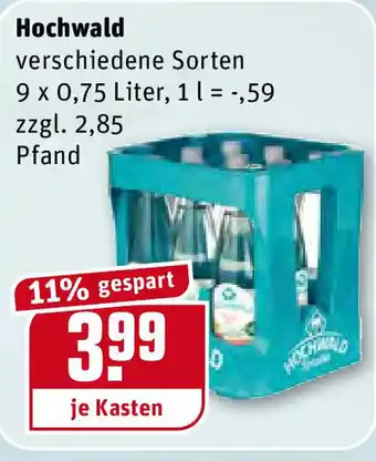 REWE Hochwald 9x0,75L Angebot