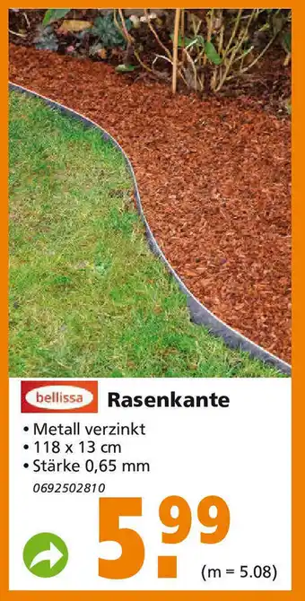 Globus Baumarkt bellissa Rasenkante Angebot