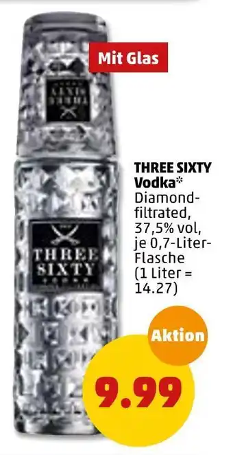 PENNY Three sixty vodka Angebot