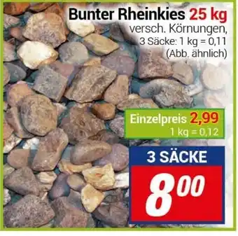 CENTERSHOP Bunter Rheinkies 25kg Angebot