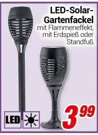 CENTERSHOP LED Solar Gartenfackel Angebot