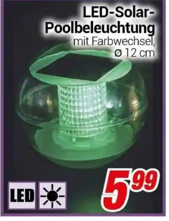 CENTERSHOP LED Solar Poolbeleuchtung Angebot