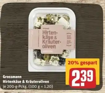 REWE Center Grossmann Hirtenkase & Krauteroliven 200g Angebot