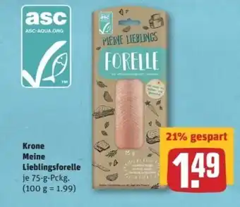 REWE Center Krone Meine Lieblingsforelle 75g Angebot