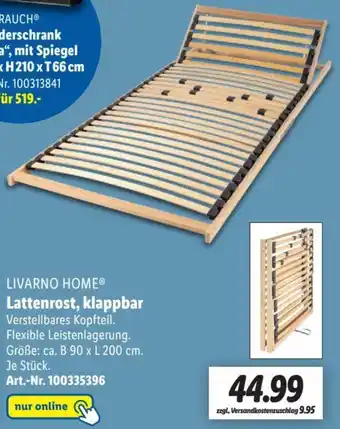 Lidl Livarno Home Lattenrost, klappbar Angebot