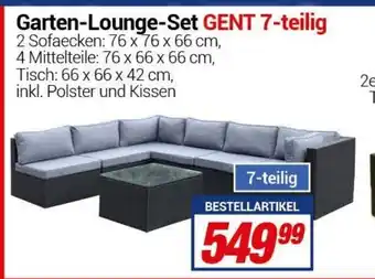CENTERSHOP Garten Lounge Set Gent 7 teilig Angebot