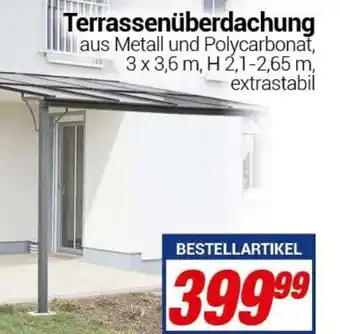 CENTERSHOP Terrassenüberdachung Angebot