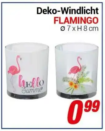 CENTERSHOP Deko Windlicht Flamingo Angebot