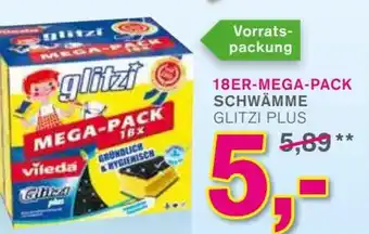 KODi Vileda 18er Mega Pack Schwämme Glitzi Plus Angebot