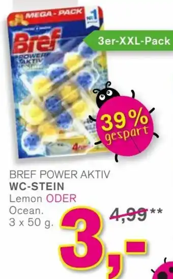 KODi Bref Power Aktiv WC Stein Lemon oder Ocean 3 x 50 g Angebot