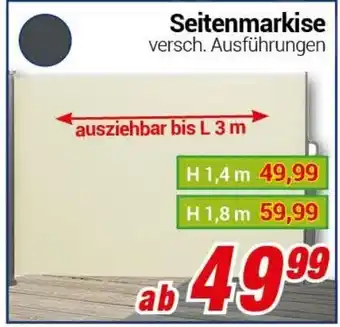 CENTERSHOP Seitenmarkise Angebot