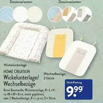 Aldi Nord Home Creation Wickelunterlage Wechselbezüge Angebot