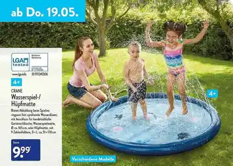 Aldi Nord Crane Wasserspiel- Hüpfmatte Angebot