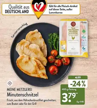 Aldi Nord Meine Metzgerei Minutenschnitzel Angebot