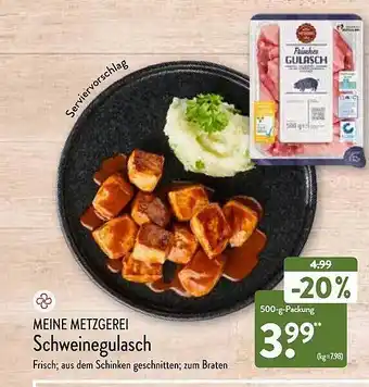 Aldi Nord Meine Metzgerei Schweinegulasch Angebot