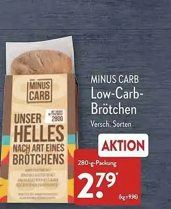 Aldi Nord Minus Carb Low-carb-brötchen Angebot