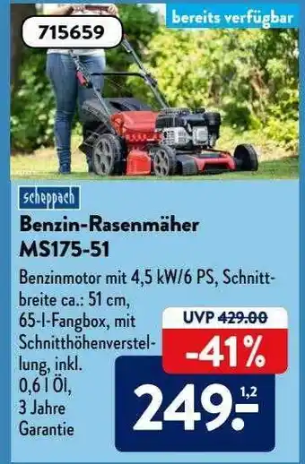 Aldi Süd Benzin-rasenmäher Ms175-51 Angebot