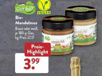 Aldi Süd Gutbio Bio-mandelmus Angebot