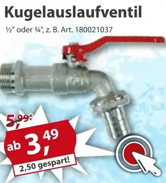 Sonderpreis Baumarkt Kugelauslaufventil Angebot