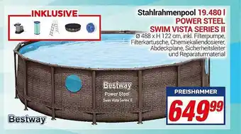 CENTERSHOP Stahlrahmenpool 19.480 L Power Steel Swim Vista Series Ii Angebot