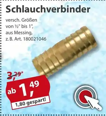 Sonderpreis Baumarkt Schlauchverbinder Angebot