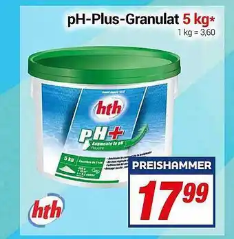 CENTERSHOP Ph-plus-granulat 5 Kg Hth Angebot