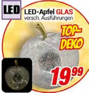 CENTERSHOP Led-apfel Glas Angebot