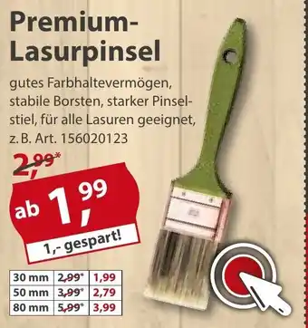 Sonderpreis Baumarkt Premium Lasurpinsel Angebot