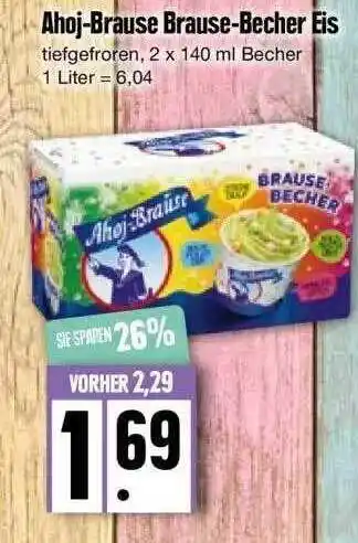 Edeka Ahoj-brause Brause-becher Eis Angebot