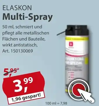 Sonderpreis Baumarkt Elaskon Multi Spray Angebot