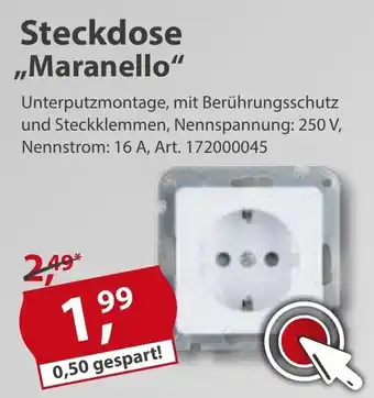 Sonderpreis Baumarkt Steckdose Maranello Angebot