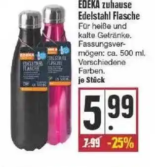 Edeka Edeka Zuhause Edelstahl Flasche Angebot