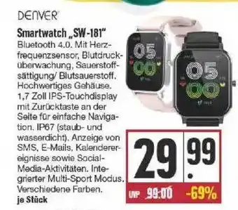 Edeka Denver Smartwatch „sw-181“ Angebot