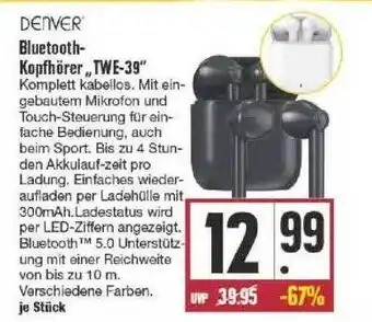 Edeka Denver Bluetooth-kopfhörer „twe-39“ Angebot