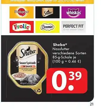 Famila Nord Ost Sheba Nassfutter Angebot