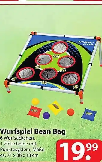 Famila Nord Ost Wurfspiel Bean Bag Angebot