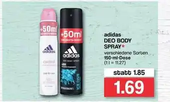 Famila Nord West Adidas Deo Body Spray Angebot