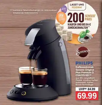 Famila Nord West Philips Kaffeeautomat Senseo Original Plus Premium D Csa220-69 Angebot