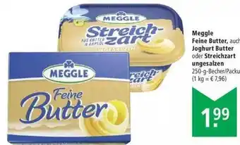 Marktkauf Meggle Feine Butter, Auch Joghurt Butter Oder Streichzart Ungesalzen Angebot