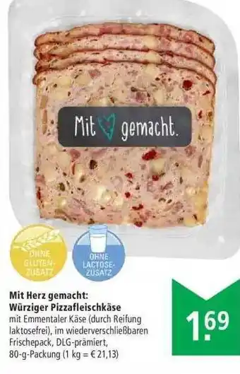 Marktkauf Mit Herz Gemacht: Würziger Pizzafleischkäse Angebot