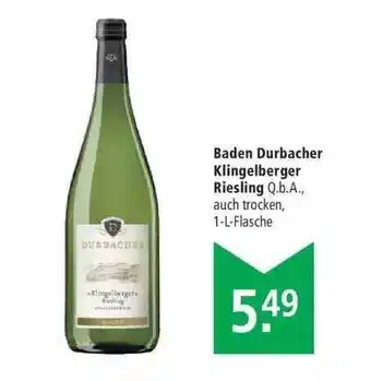 Marktkauf Baden Durbacher Klingelberger Riesling Angebot