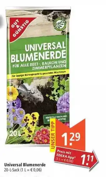 Marktkauf Universal Blumenerde Angebot