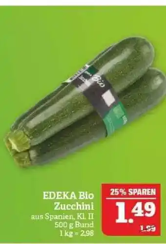 Marktkauf Edeka Bio Zucchini Angebot