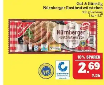 Marktkauf Gut & Günstig Nürnberger Rostbratwürstchen Angebot