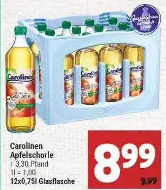 Marktkauf Carolinen Apfelschorle Angebot