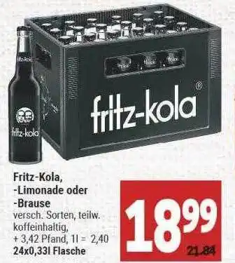 Marktkauf Fritz-kola, -limonade Oder -brause Angebot