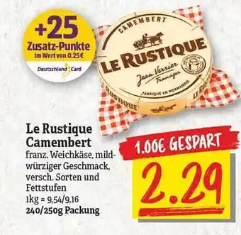 NP Discount La Rustique Camembert Angebot