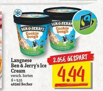 NP Discount Langnese Ben & Jerry's Ice Cream Angebot