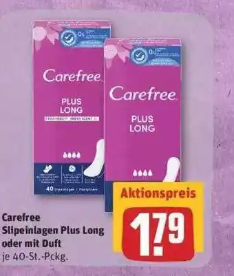 REWE Carefree Slipeinlagen Plus Long Oder Mit Duft Angebot