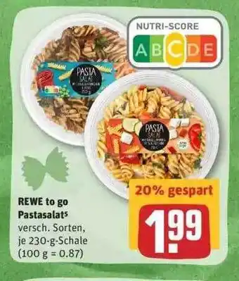 REWE Rewe To Go Pastasalat Angebot